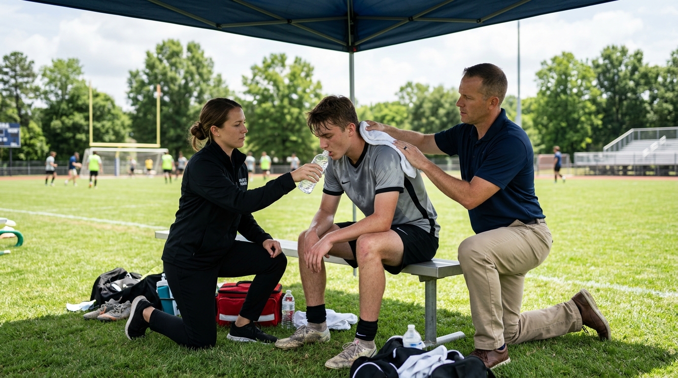 early warning signs of heat illness in athletes