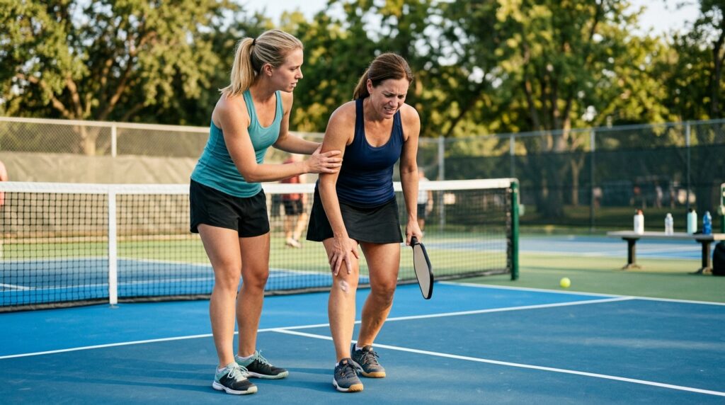 pickleball injuries prevention for players on the court