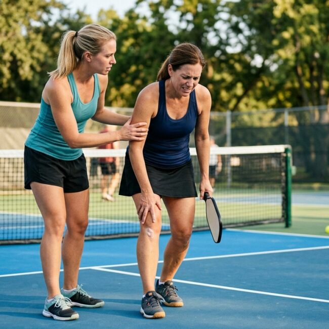 pickleball injuries prevention for players on the court