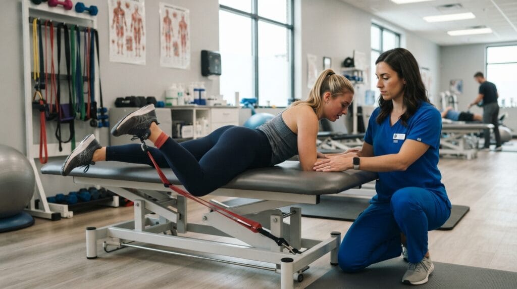 Hamstring injury rehabilitation with supervised strengthening in 2026
