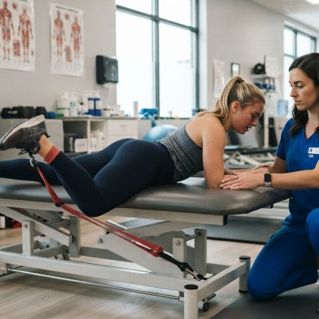 Hamstring injury rehabilitation with supervised strengthening in 2026